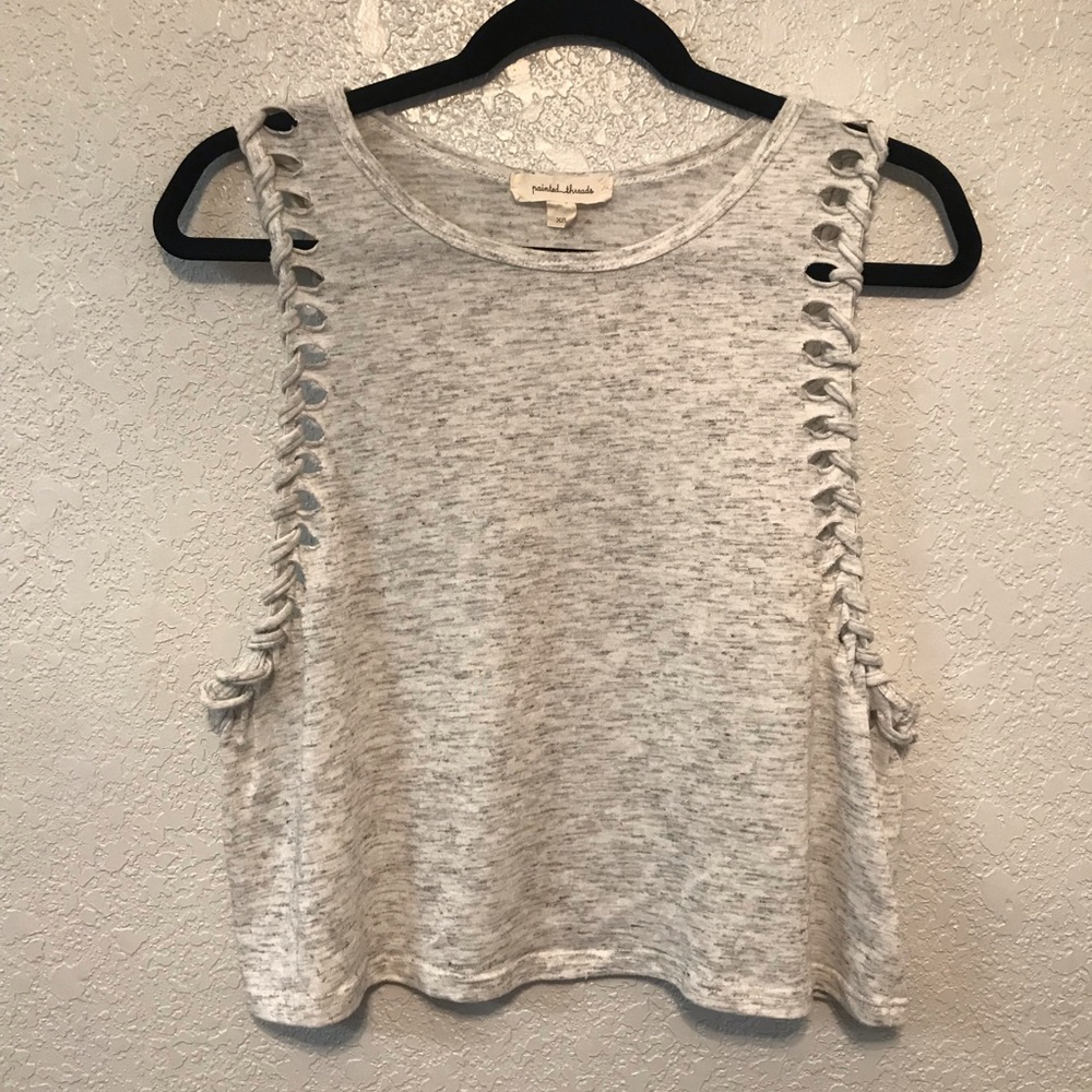 Painted Threads Braided Sleeveless Tank Size XS